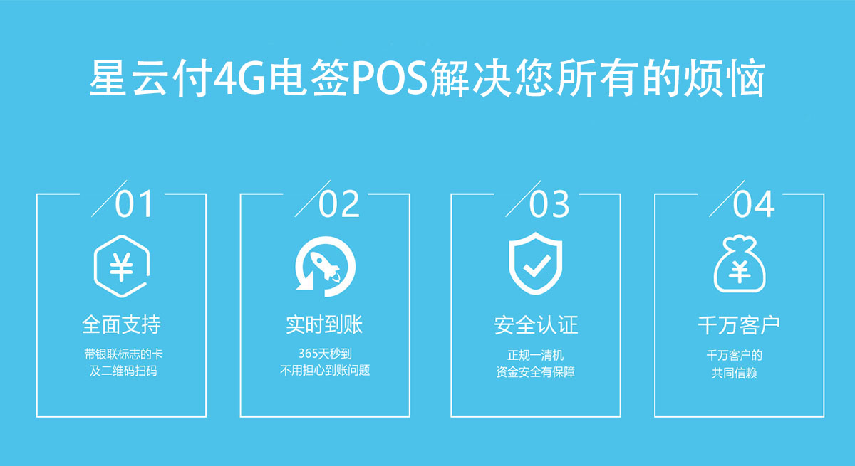 汇付天下4G星云付POS机申请领取办理安装流程(图5)